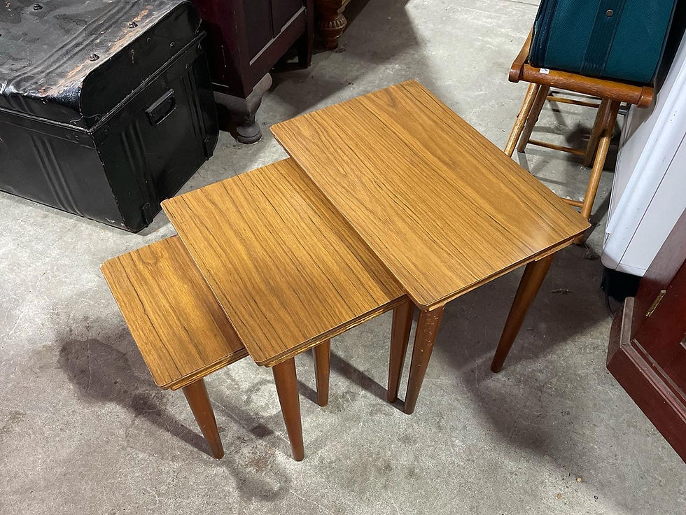 Thumbnail: Vintage Retro Australian Made Nest of Melamine Top Tables