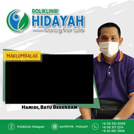 Maklumbalas kepada Poliklinik Hidayah