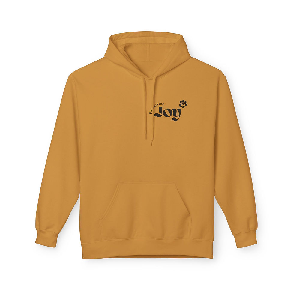 Thumbnail: Prioritize Joy Hoodie (Sniffari logo across back)