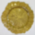 Glass Charger- Gold Sea Sponge