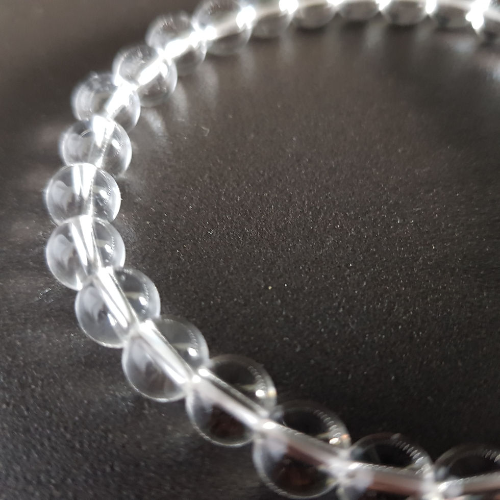 Thumbnail: Clear Quartz, Bead Stretch Bracelet