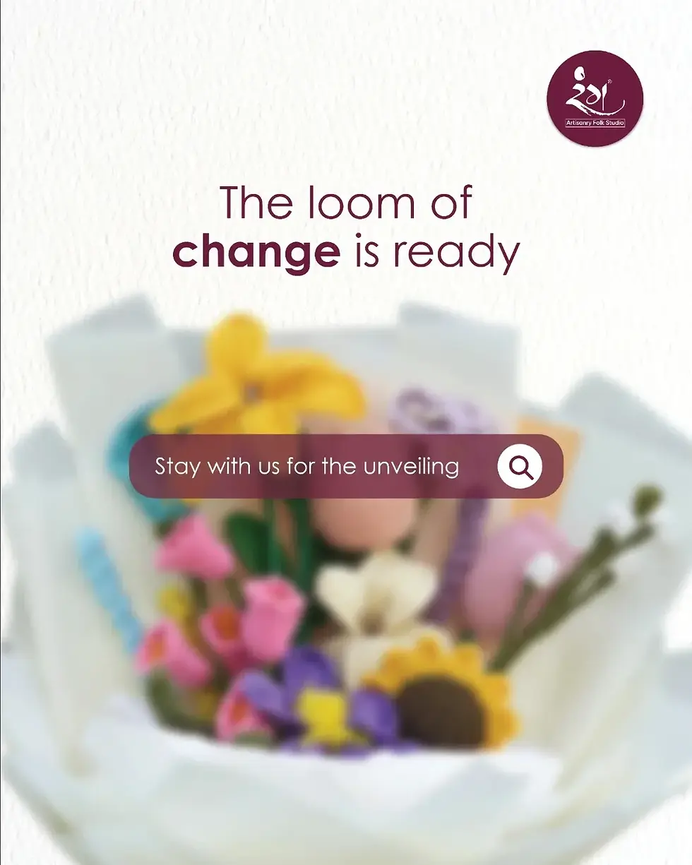 Every change begins quietly like the first thread drawn through the loom.We’ve been weavin