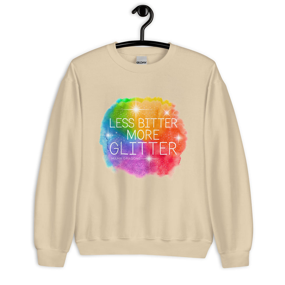 Thumbnail: Unisex Glitter Crew Neck Sweatshirt