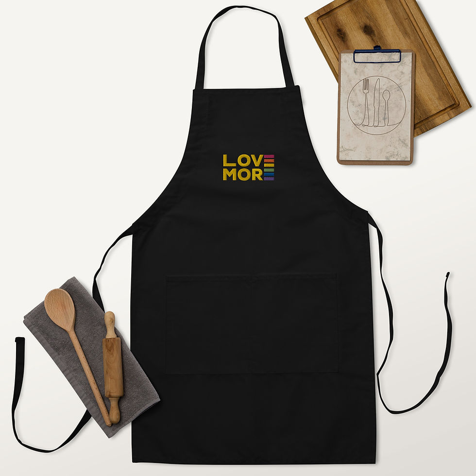 Thumbnail: LOVE MORE Embroidered Apron