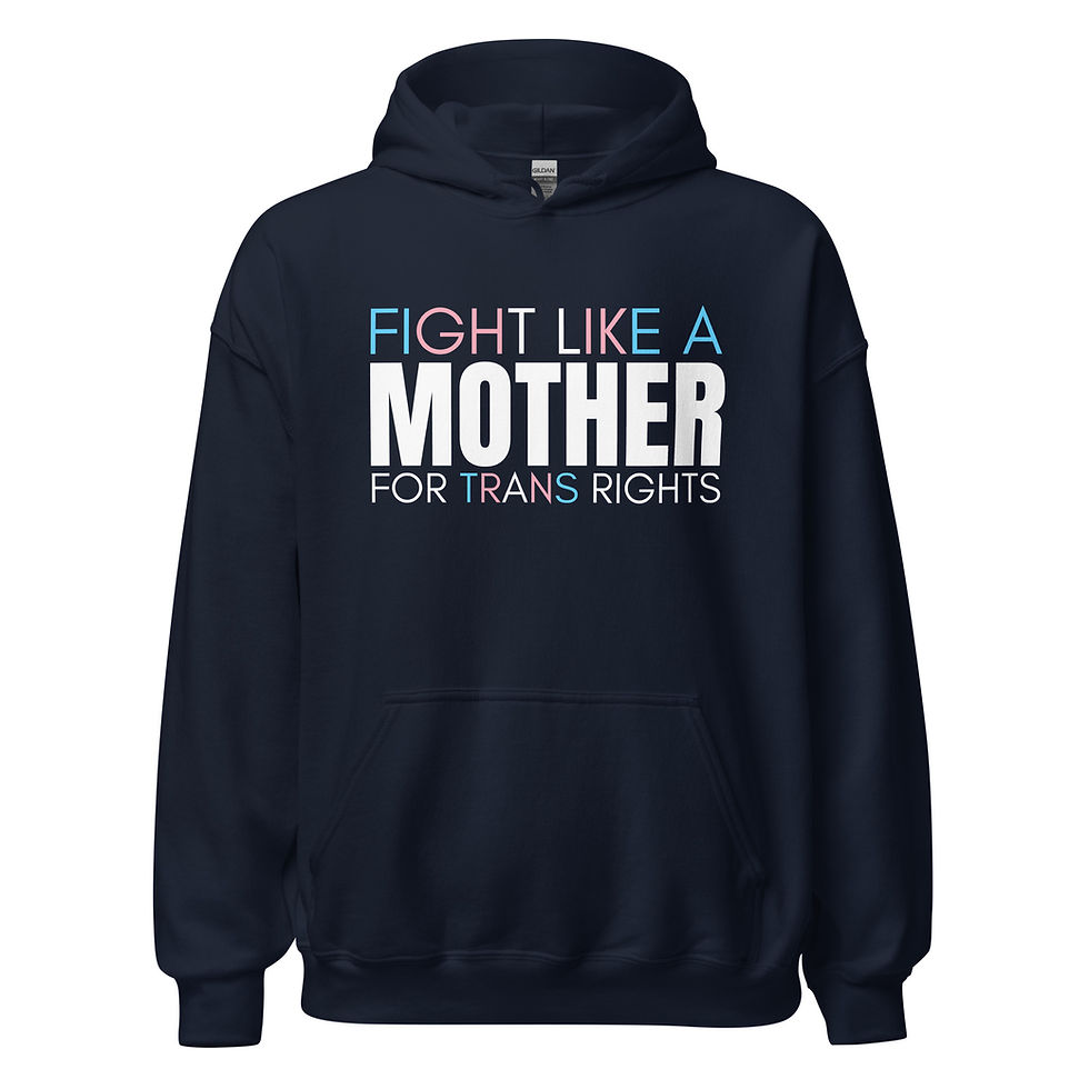 Thumbnail: Trans Rights Mother Heavy Unisex Hoodie