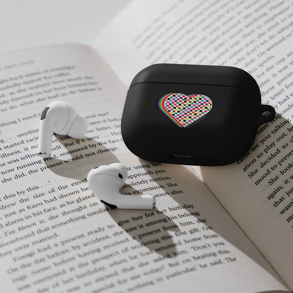 Thumbnail: Rubber Checkered Heart Case for AirPods®