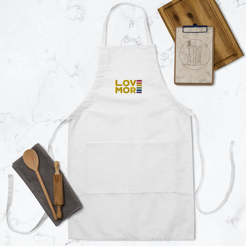 Thumbnail: LOVE MORE Embroidered Apron