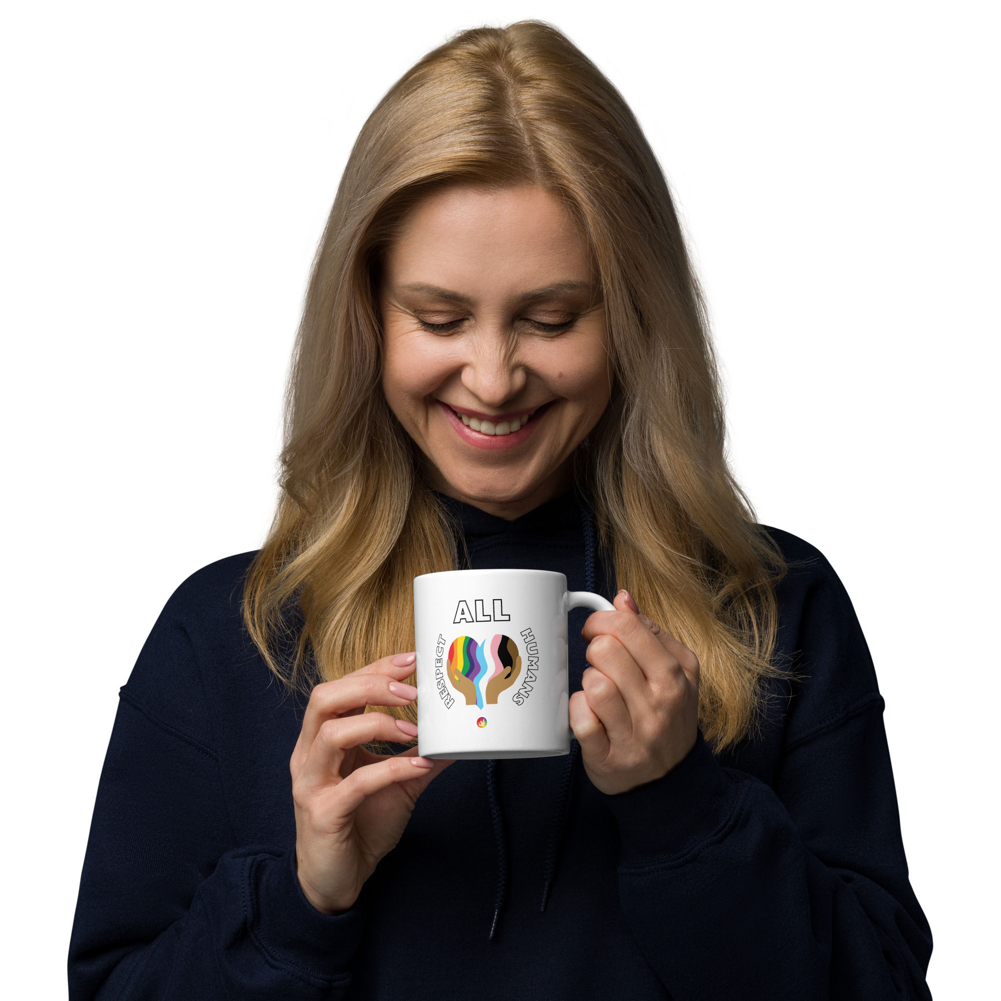 March White glossy mug
