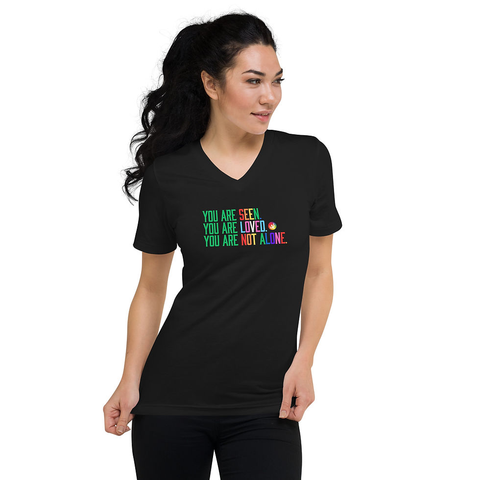 Thumbnail: April Unisex Short Sleeve V-Neck Tee
