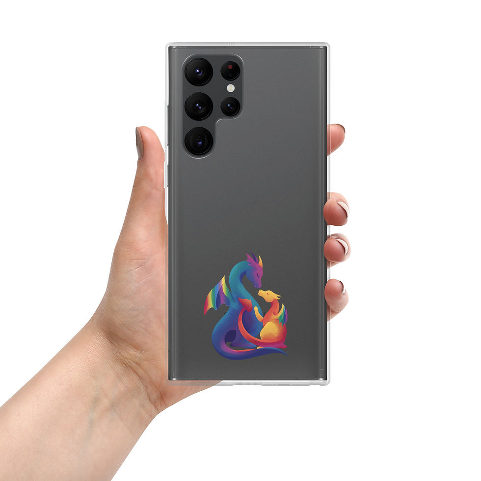 Thumbnail: Clear Rainbow Dragons Case for Samsung®