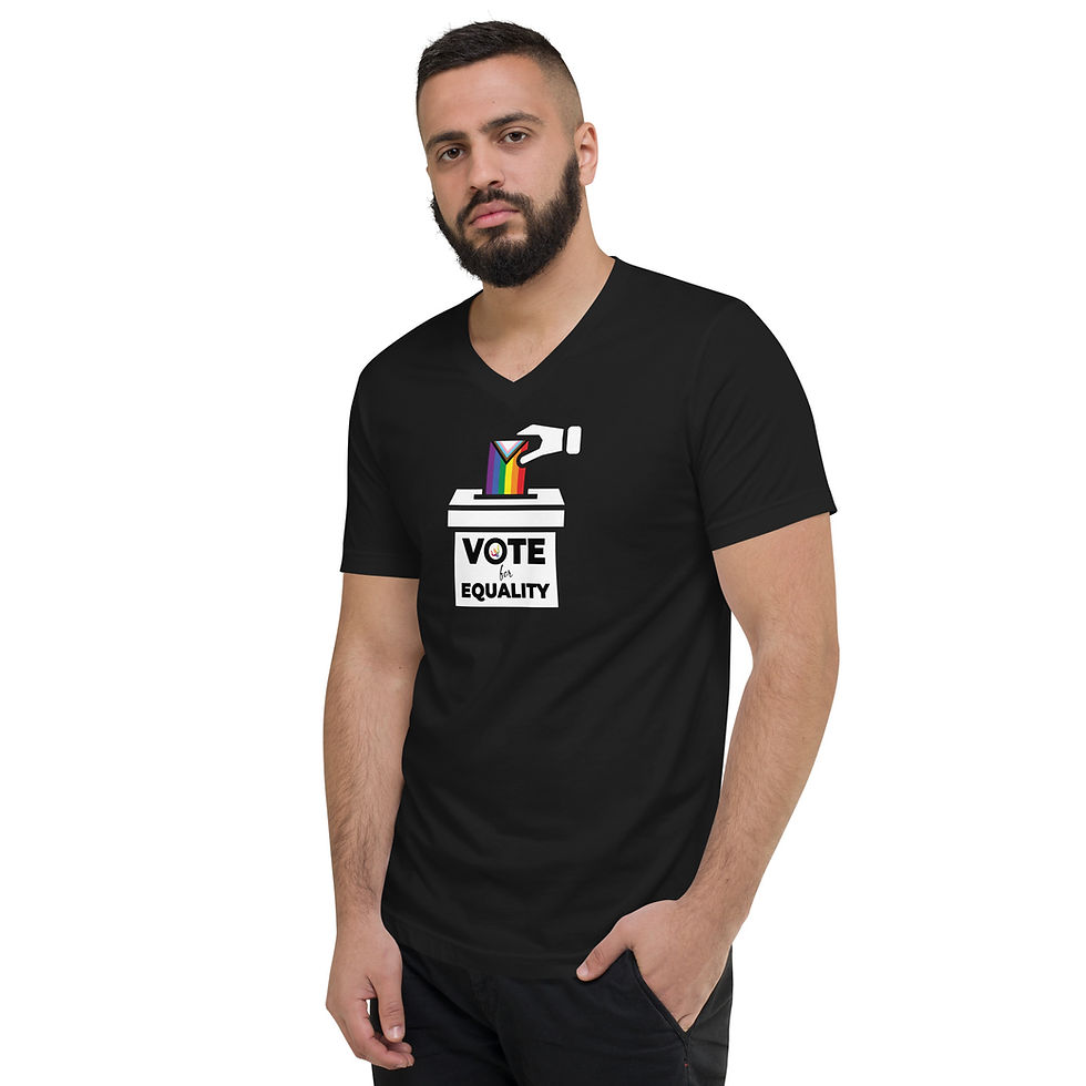 Thumbnail: July Unisex Short Sleeve V-Neck T-Shirt