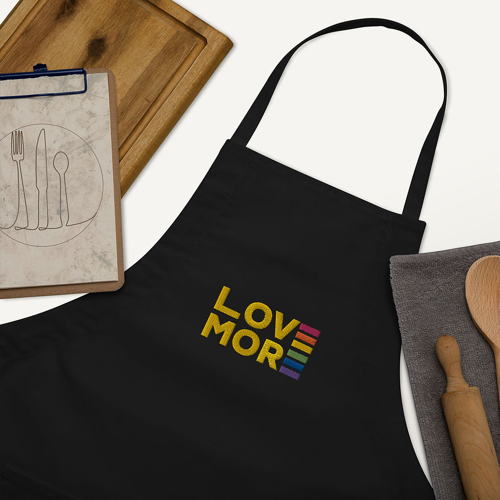 Thumbnail: LOVE MORE Embroidered Apron
