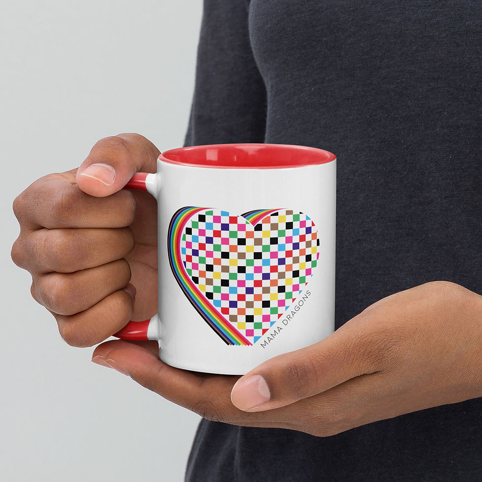 Thumbnail: Checkered Heart Mug