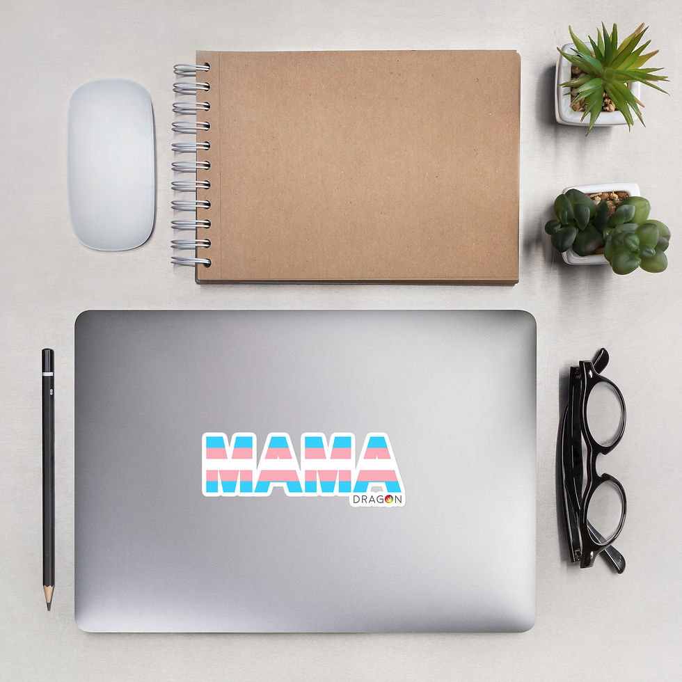 Thumbnail: Transgender Mama kiss cut sticker