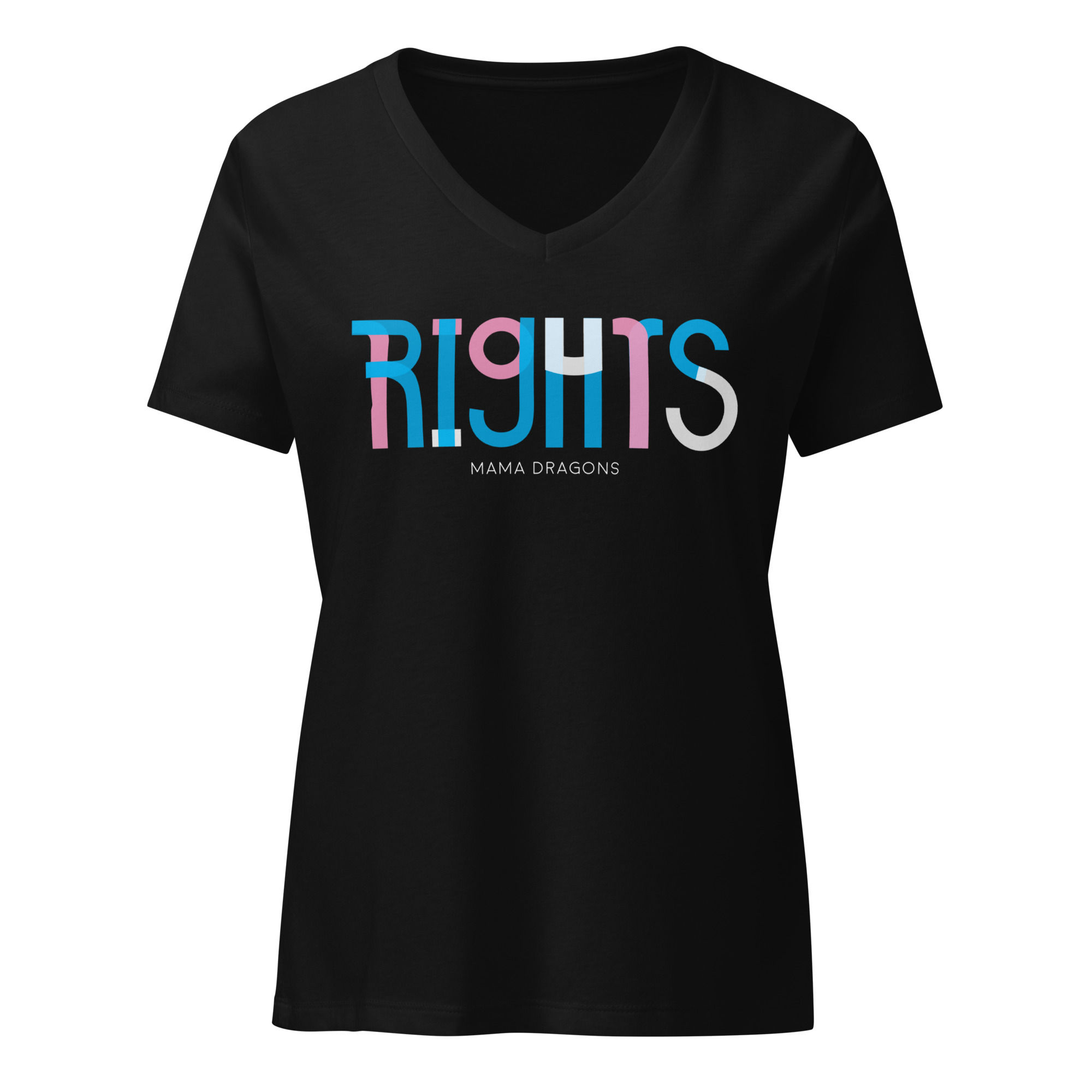 Trans Rights Women’s relaxed v-neck tee
