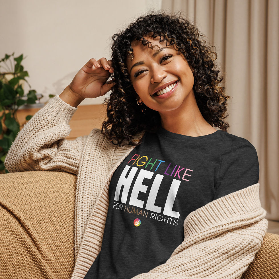 Thumbnail: Human Rights Hell Women's Relaxed T-Shirt
