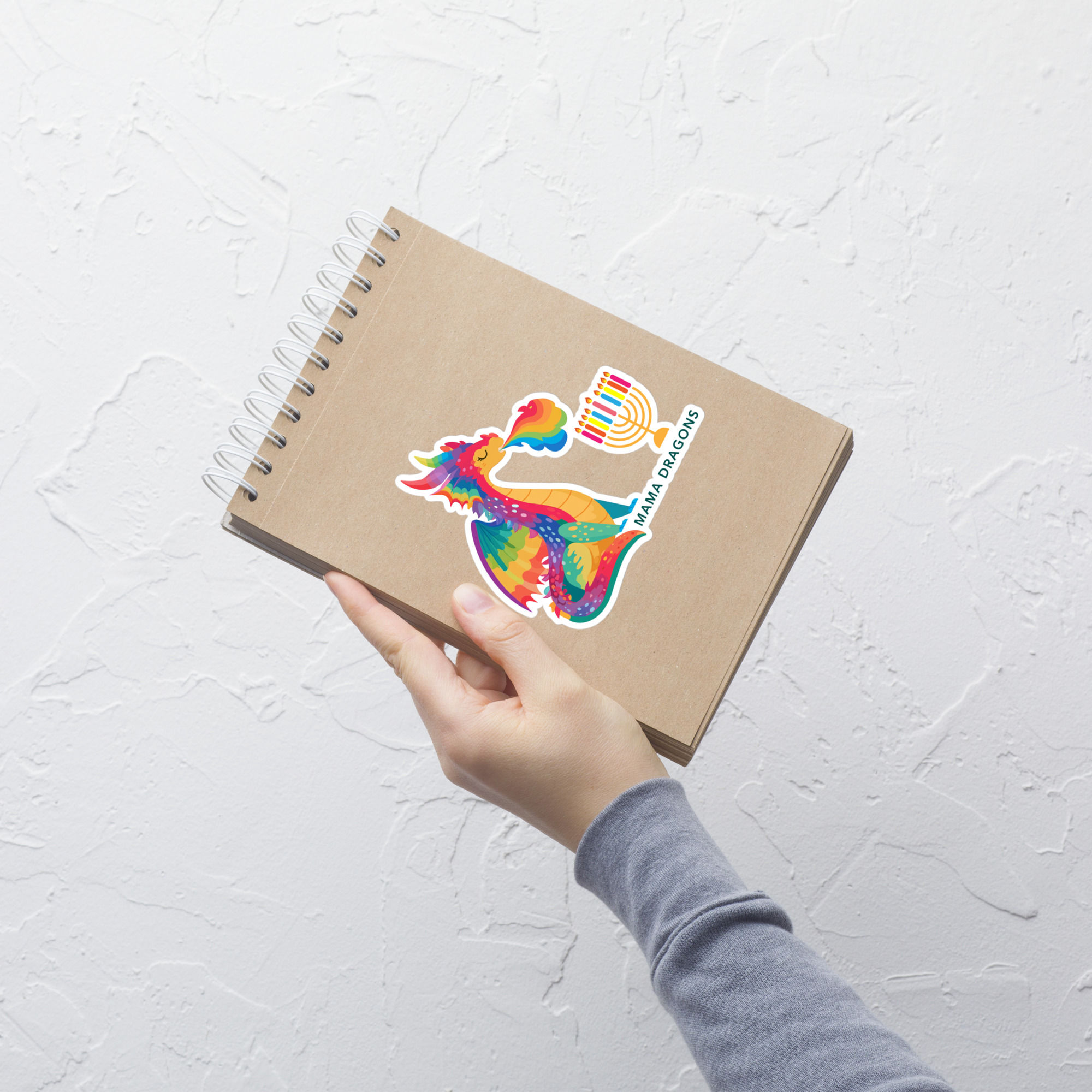 Bubble-free Chanukah Dragon stickers
