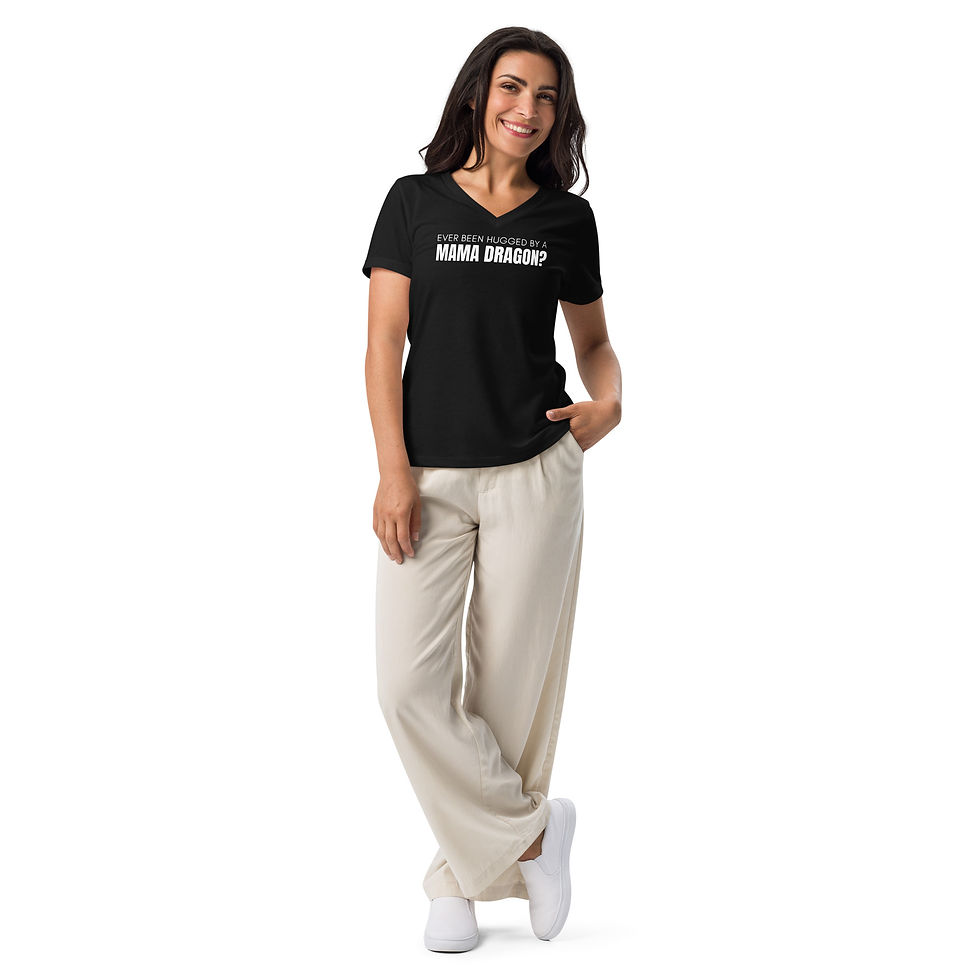 Thumbnail: Women’s relaxed v-neck EVER BEEN HUGGED Tee