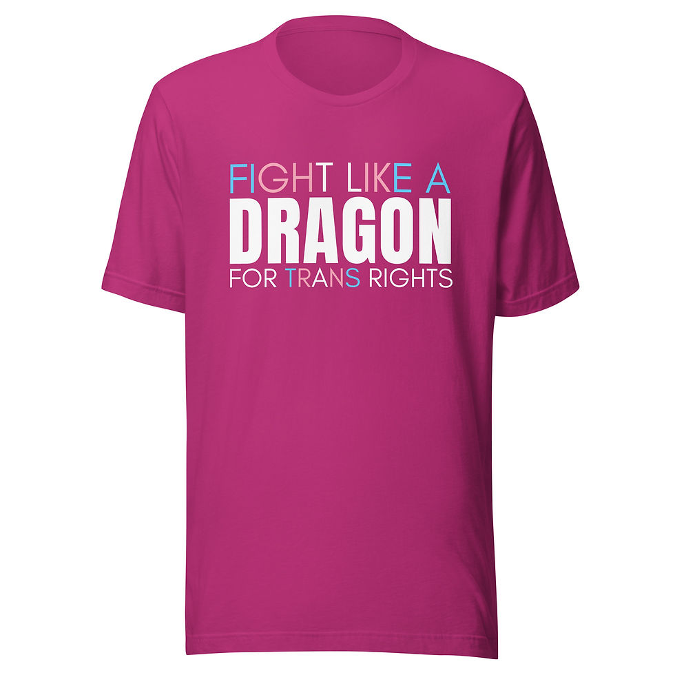Thumbnail: Trans Rights Dragons Unisex tee