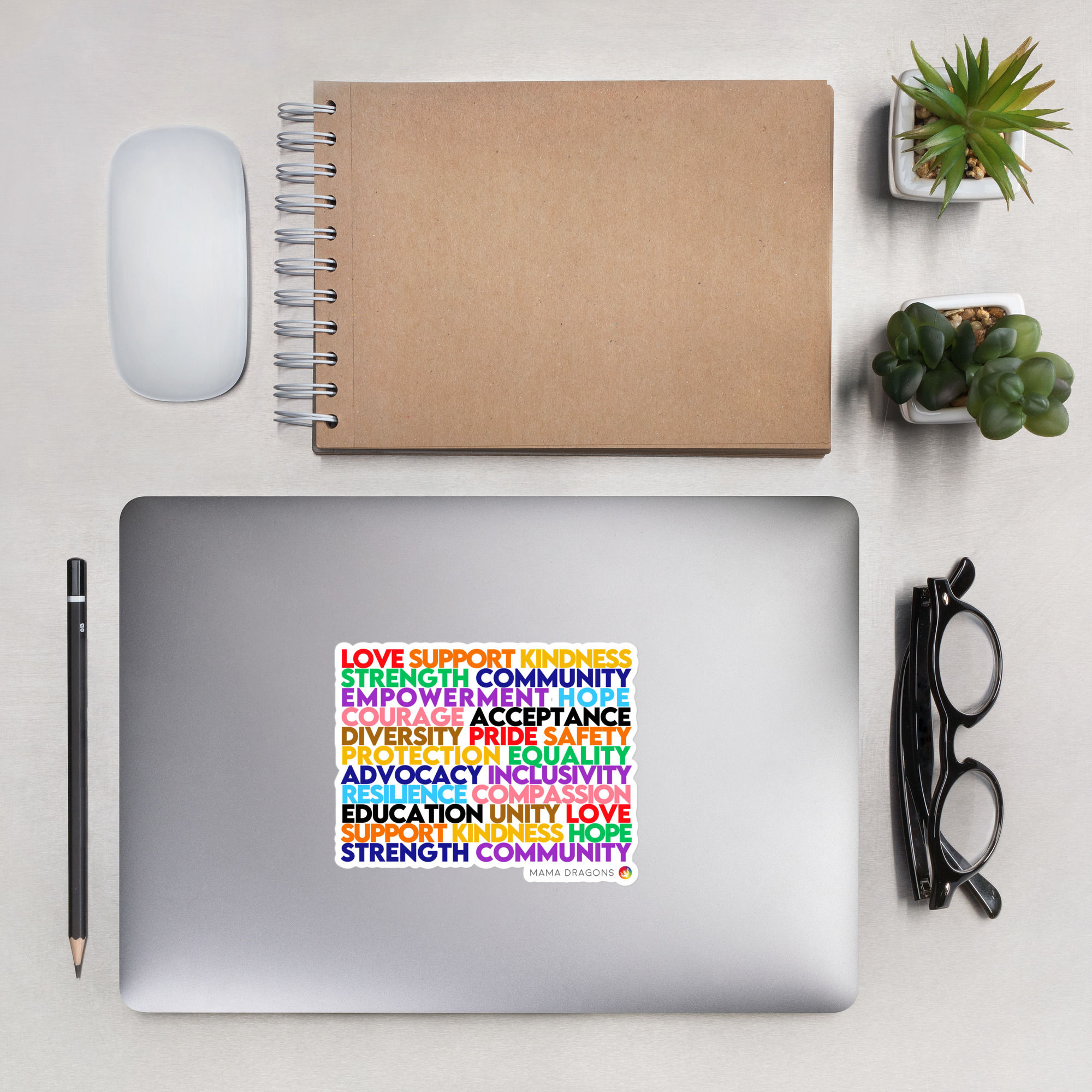 Bubble-free Inclusive sticker