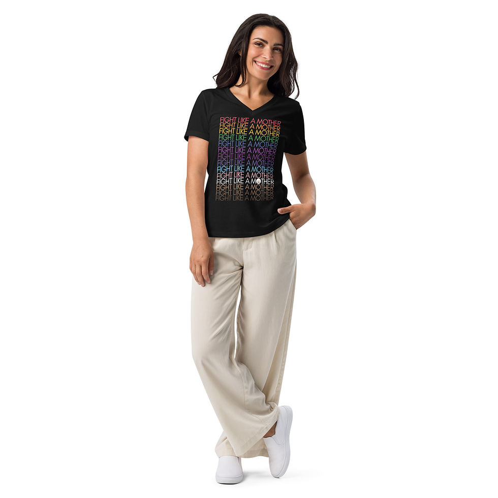 Thumbnail: Rainbow Fight Women’s relaxed v-neck tee