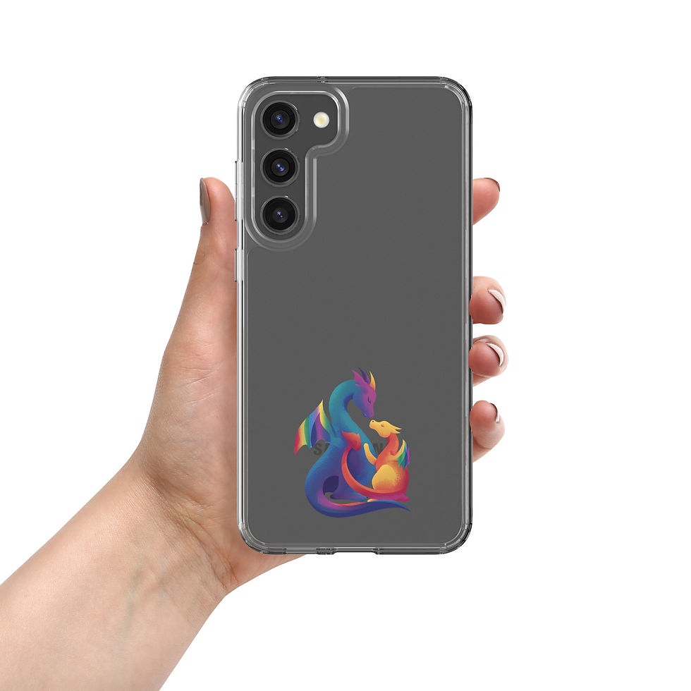 Thumbnail: Clear Rainbow Dragons Case for Samsung®