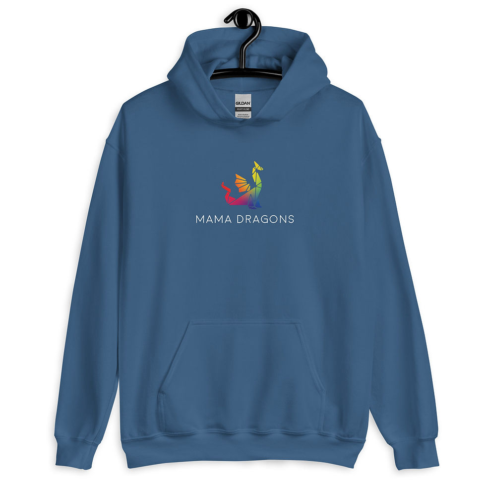 Thumbnail: Unisex Heavy Mama Dragons Hoodie