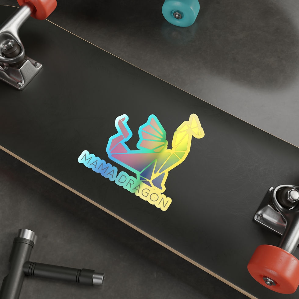 Thumbnail: Holographic Die-cut Mama Dragon Sticker