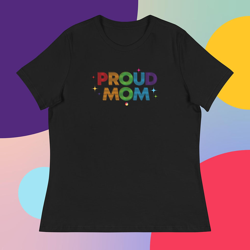 Thumbnail: Proud Mom Women's Relaxed T-Shirt