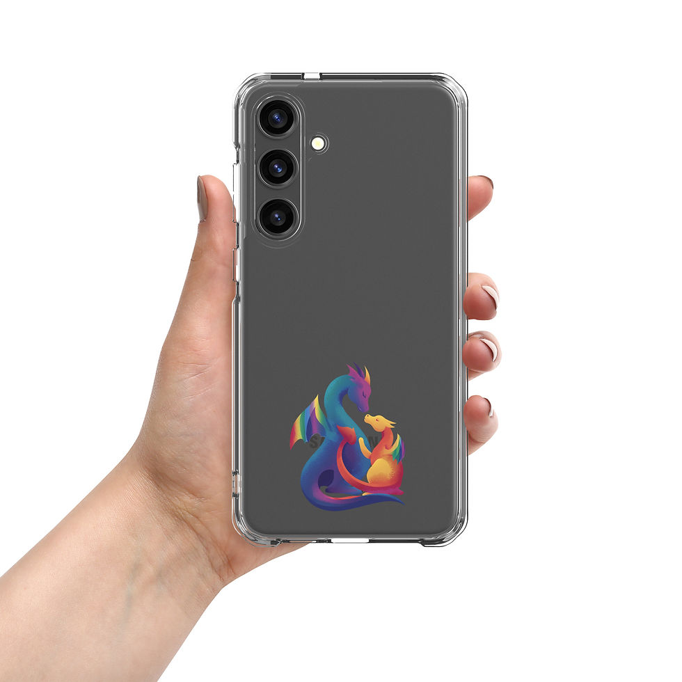 Thumbnail: Clear Rainbow Dragons Case for Samsung®