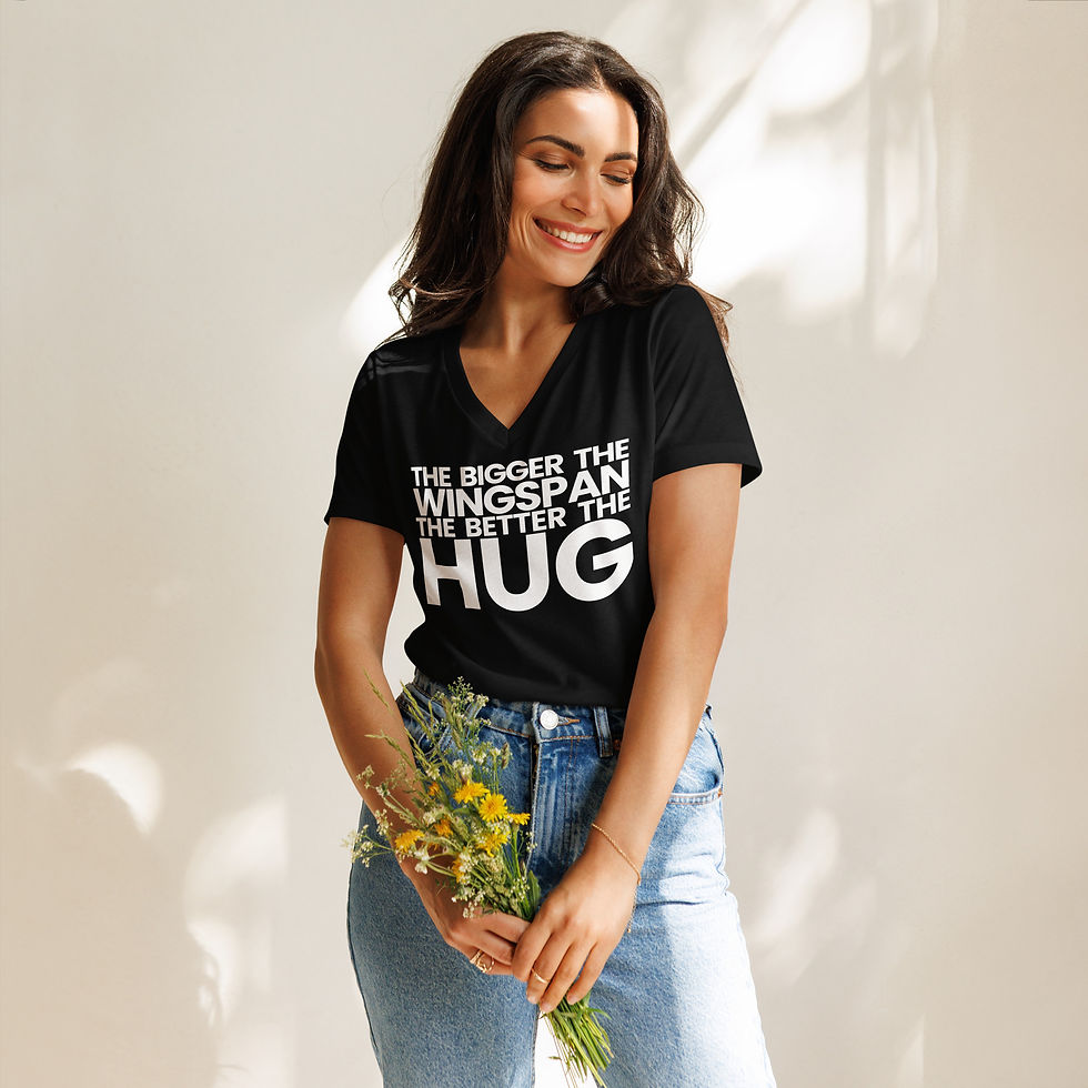 Thumbnail: Women’s relaxed v-neck HUG Tee