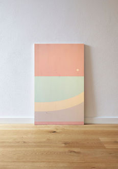 acrilico su tavola arte pittura legno