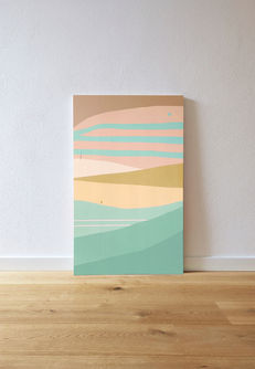 acrilico su tavola arte pittura legno