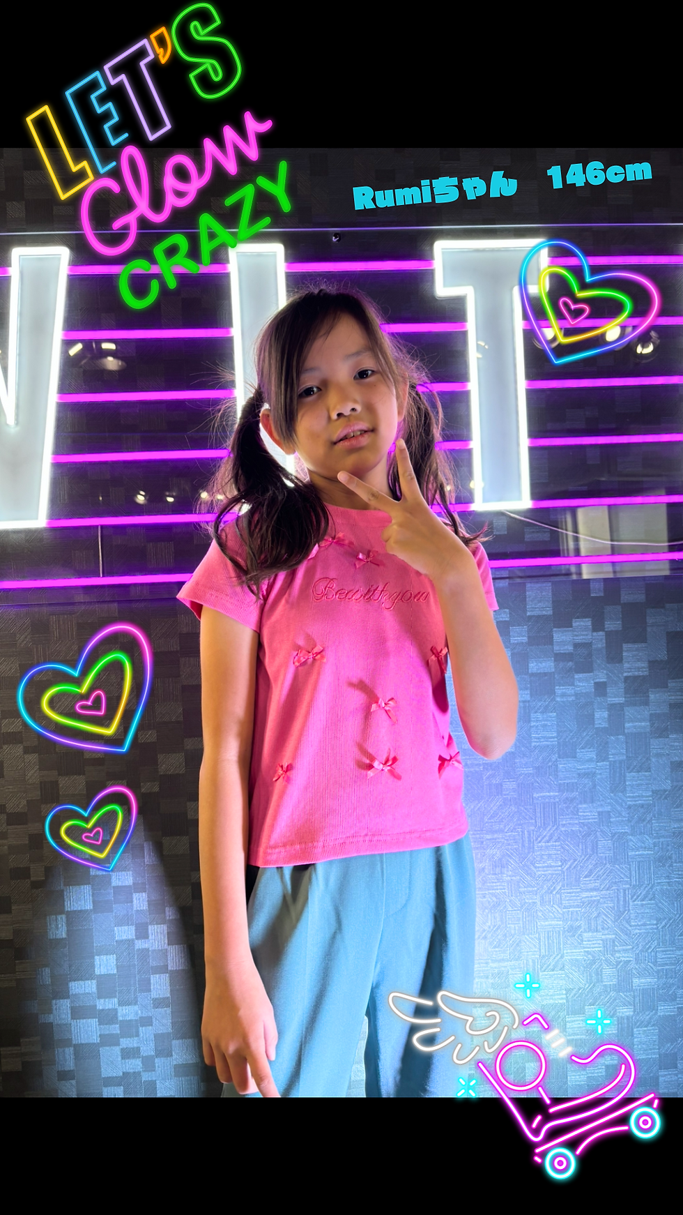 サムネイル： リボン付き半袖Tシャツ