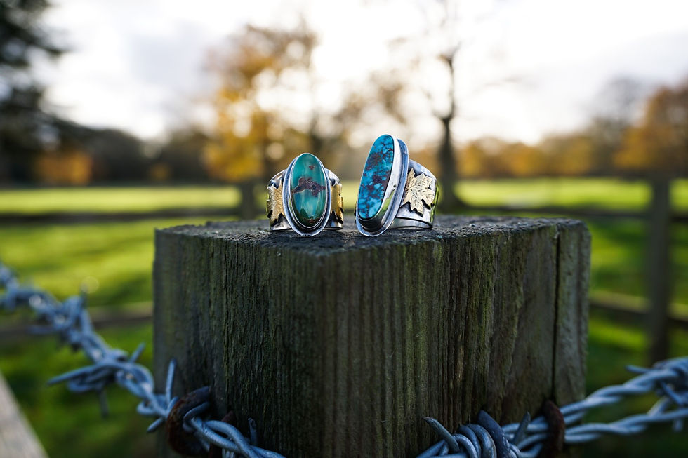 Thumbnail: Fall Ring Royston Turquoise size 6.25