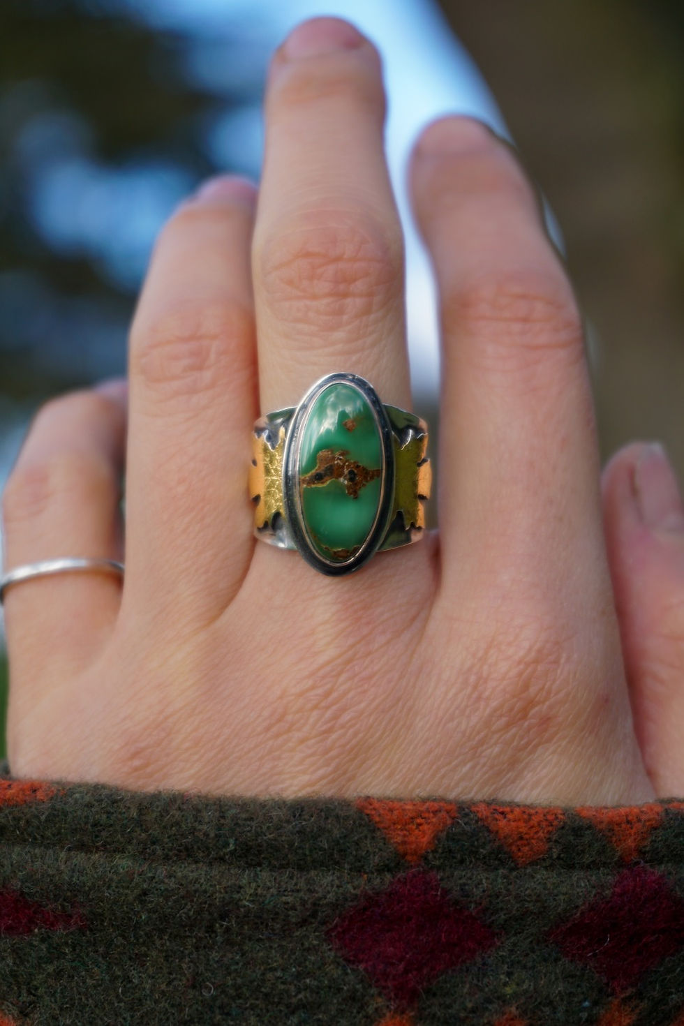 Thumbnail: Fall Ring Royston Turquoise size 6.25