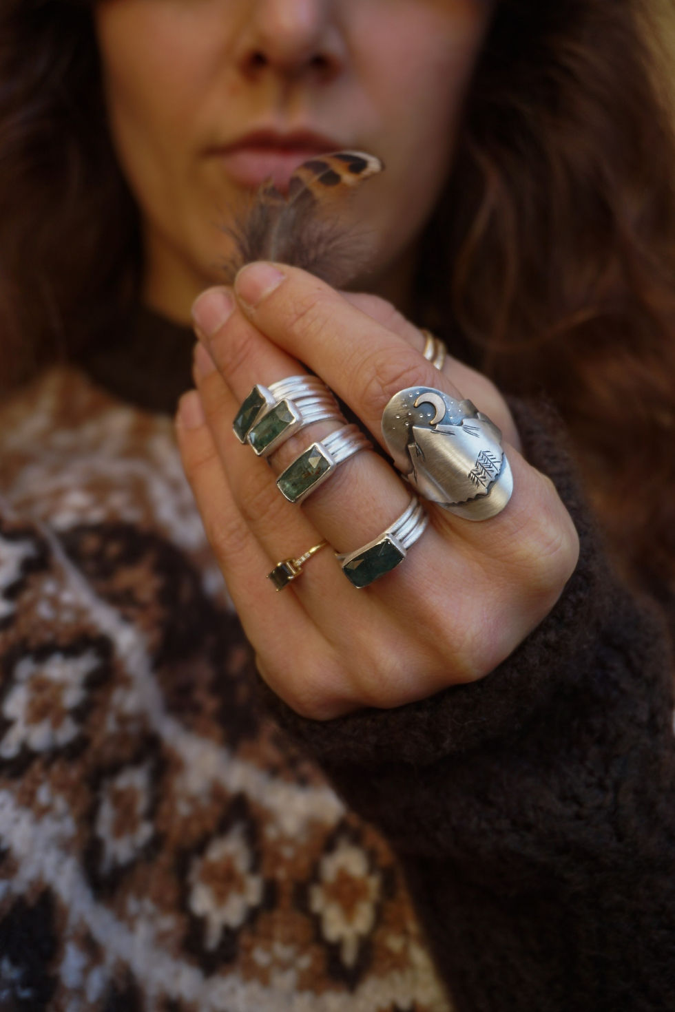 Thumbnail: East-West Ring ~  Kyanite