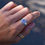 Thumbnail: Portal Signet Ring ~ Lightening Ridge Opal set in 9ct Gold - size 6.5