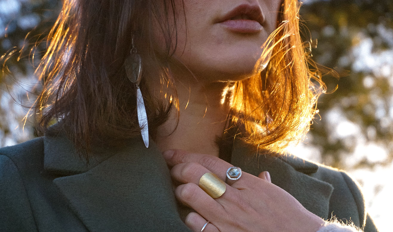 Handcrafted Jewelry being worn