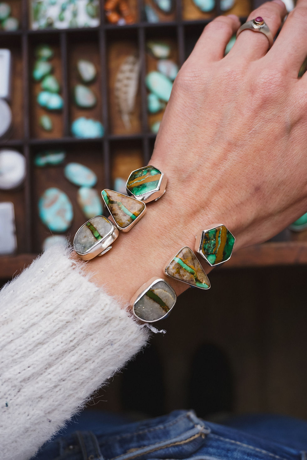 Thumbnail: The Pathway Cuff ~ Australian Variscite