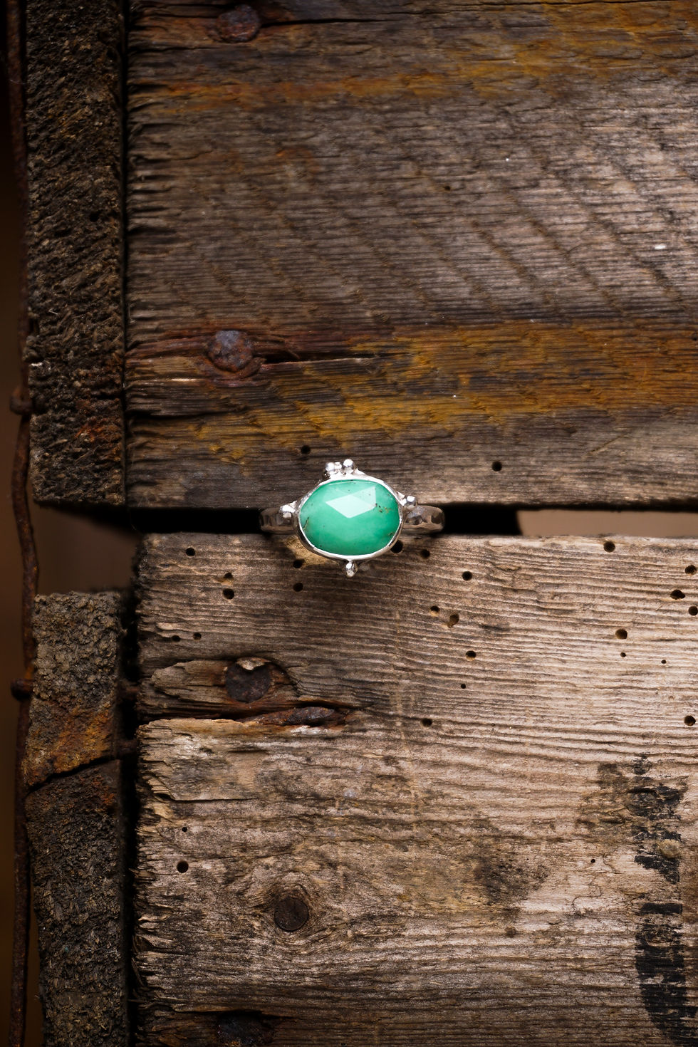 Thumbnail: Spring infused Rings ~ Chrysoprase