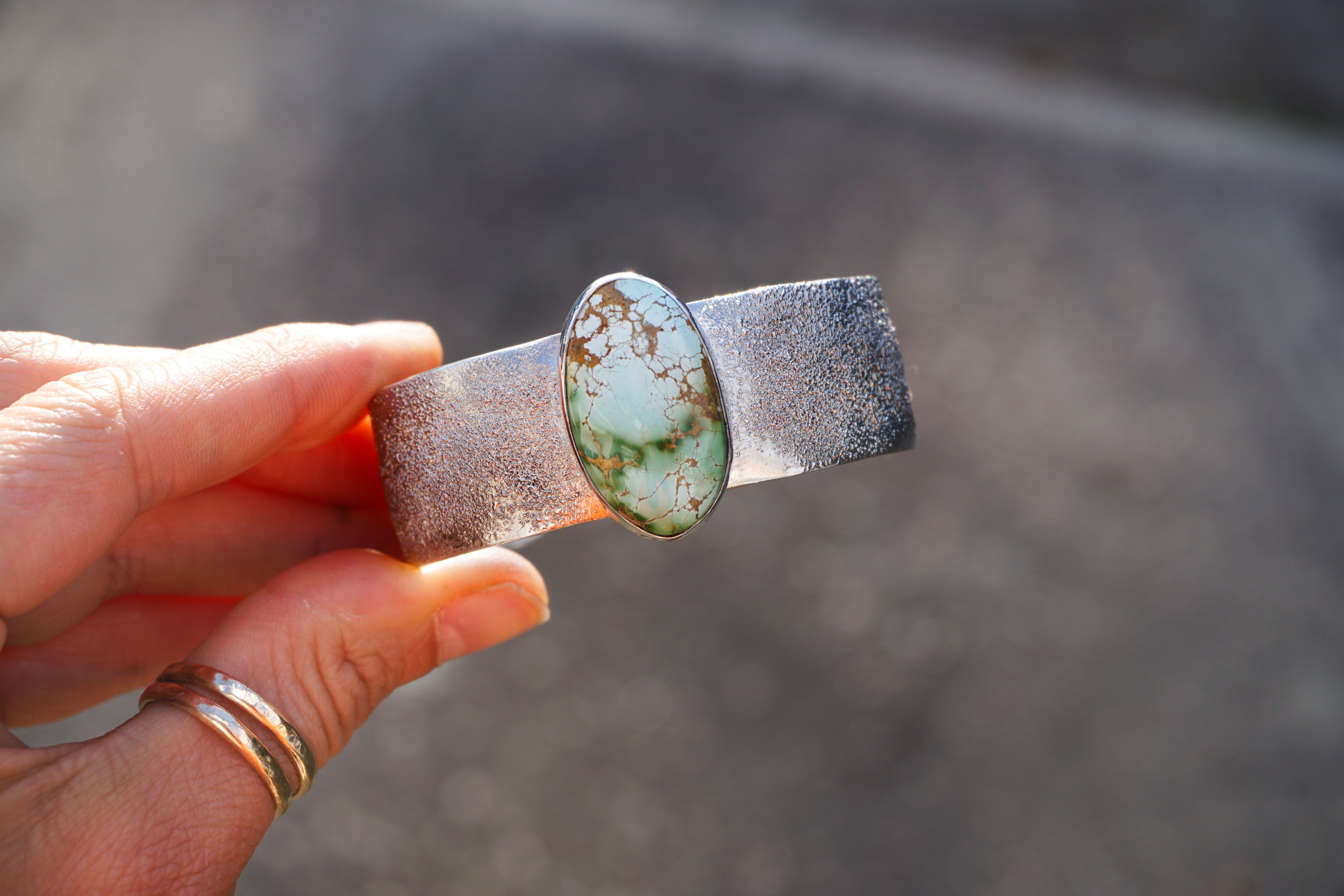 Royston Turquoise Domed Cuff