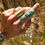 Thumbnail: Spring infused Rings ~ Chrysoprase~ 8.25 wide band