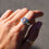 Thumbnail: Portal Signet Ring ~ Lightening Ridge Opal set in 9ct Gold - size 6.5