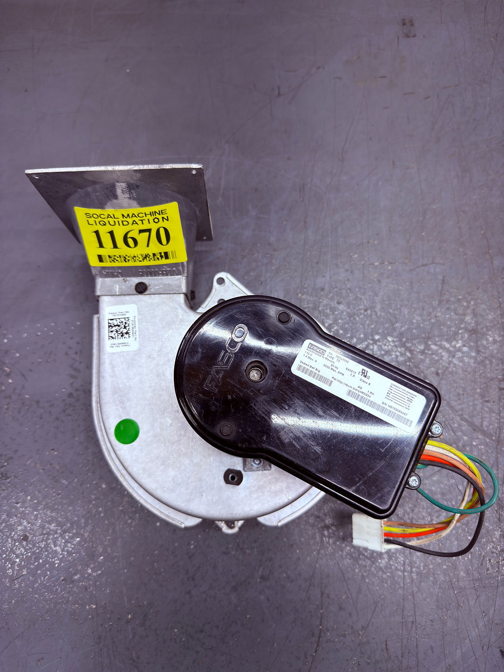Thumbnail: Fasco / 70721055 / Tested / Fan Inducer Motor