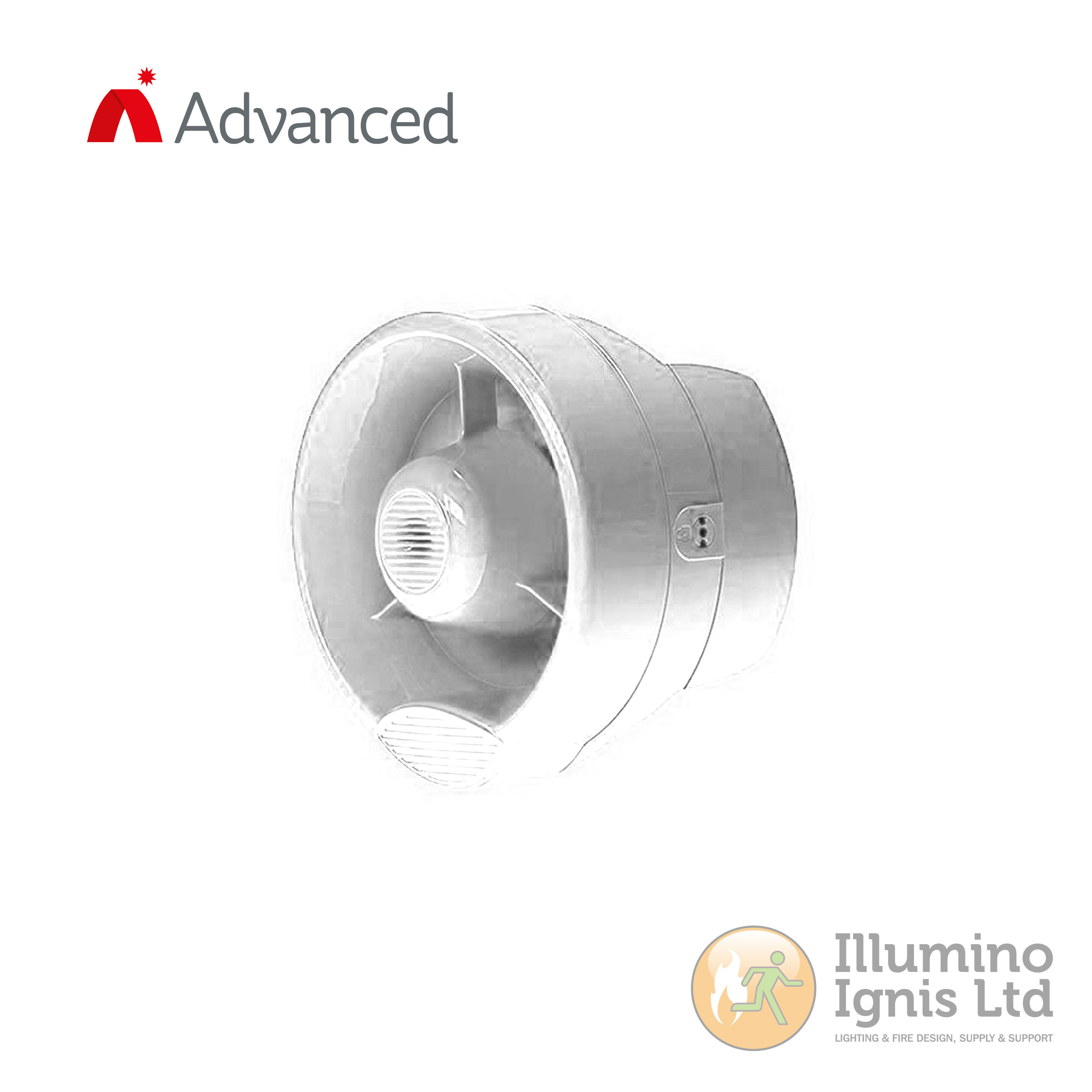 Open area conventional wall sounder – White (EN54-3) Requires AXIS-WSM