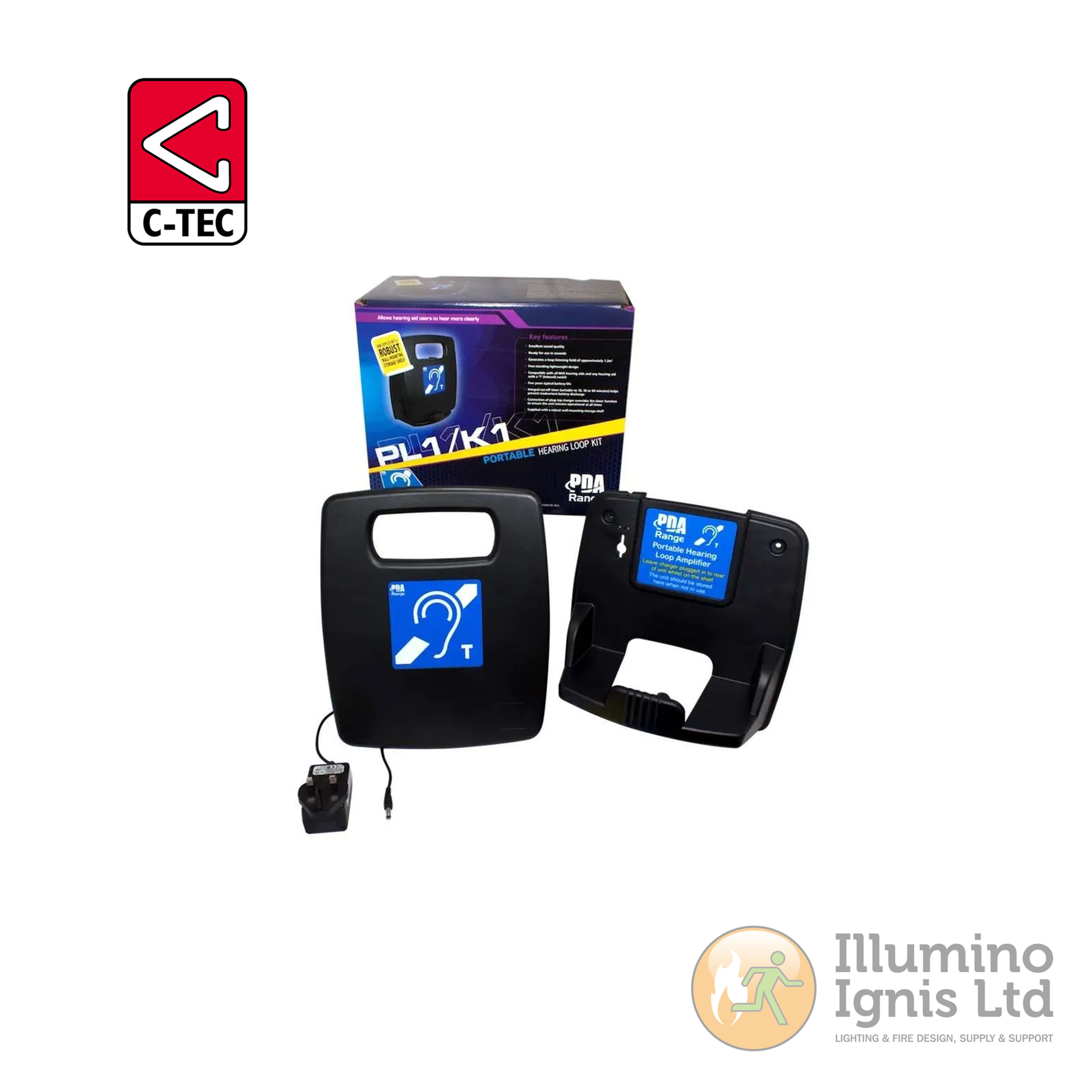 Portable Induction Loop Kit, Supplied In Cardboard Carry Case