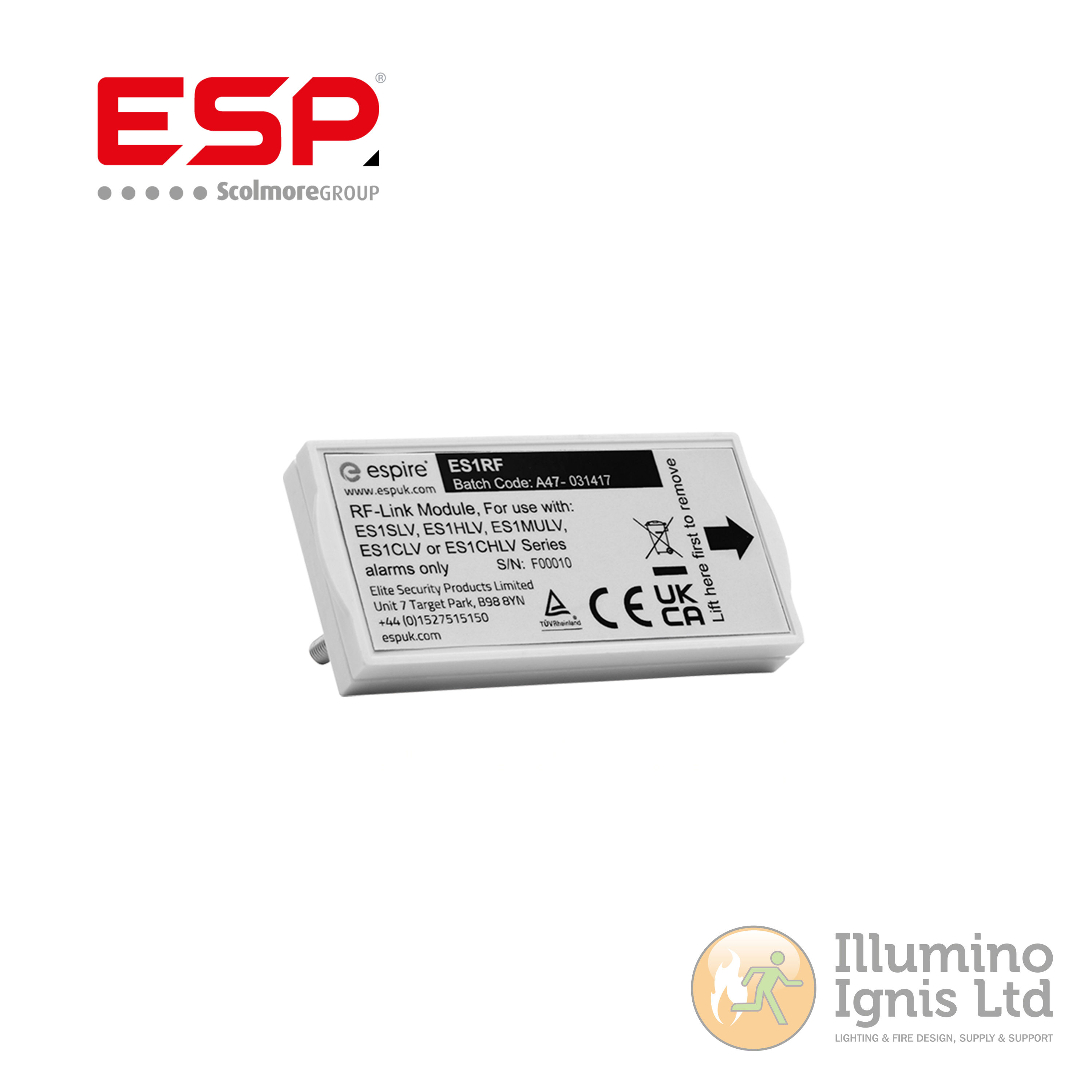 RF Module for Mains Powered Alarms with 10 Year Battery