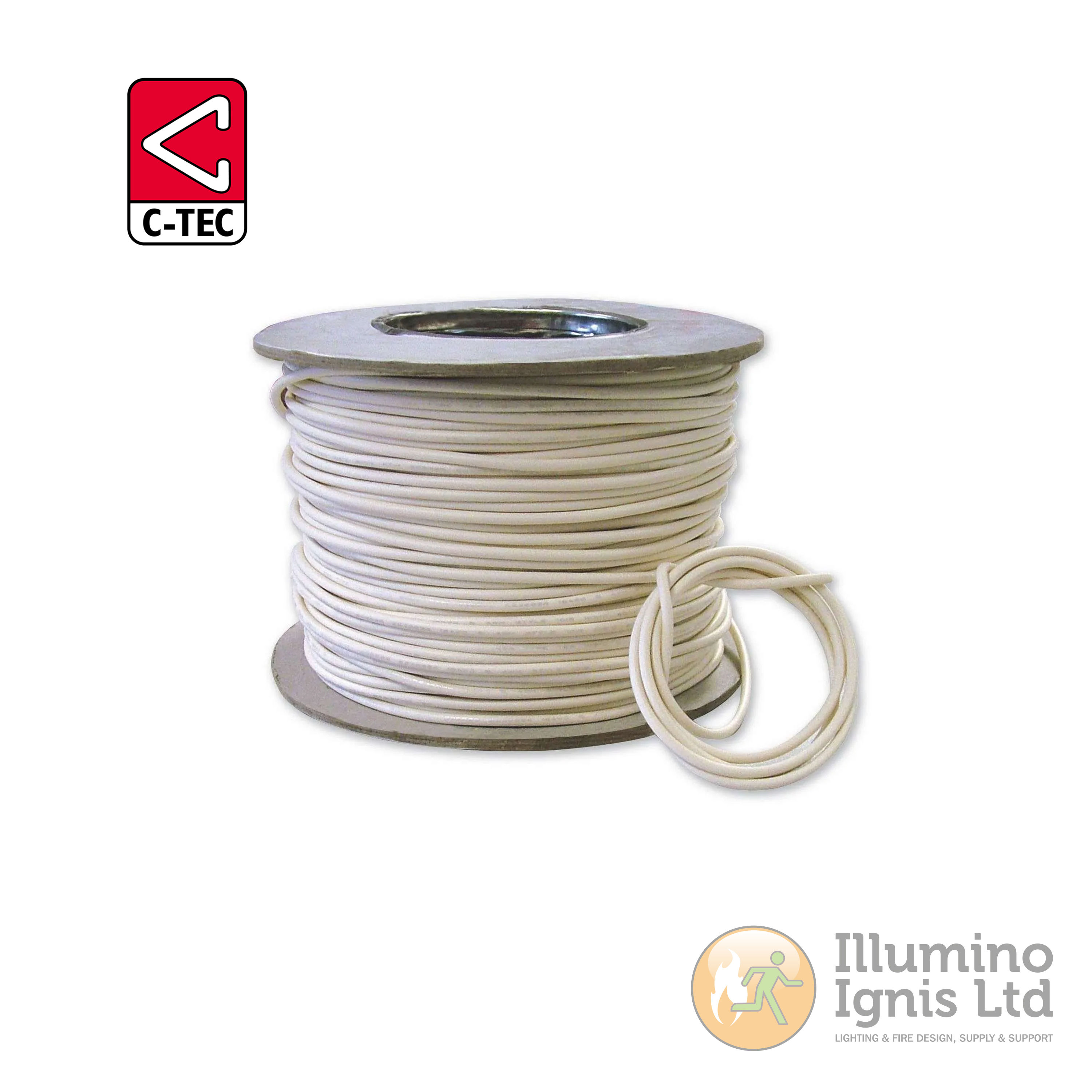 100m x 1.0mm² Single Core White Loop Cable