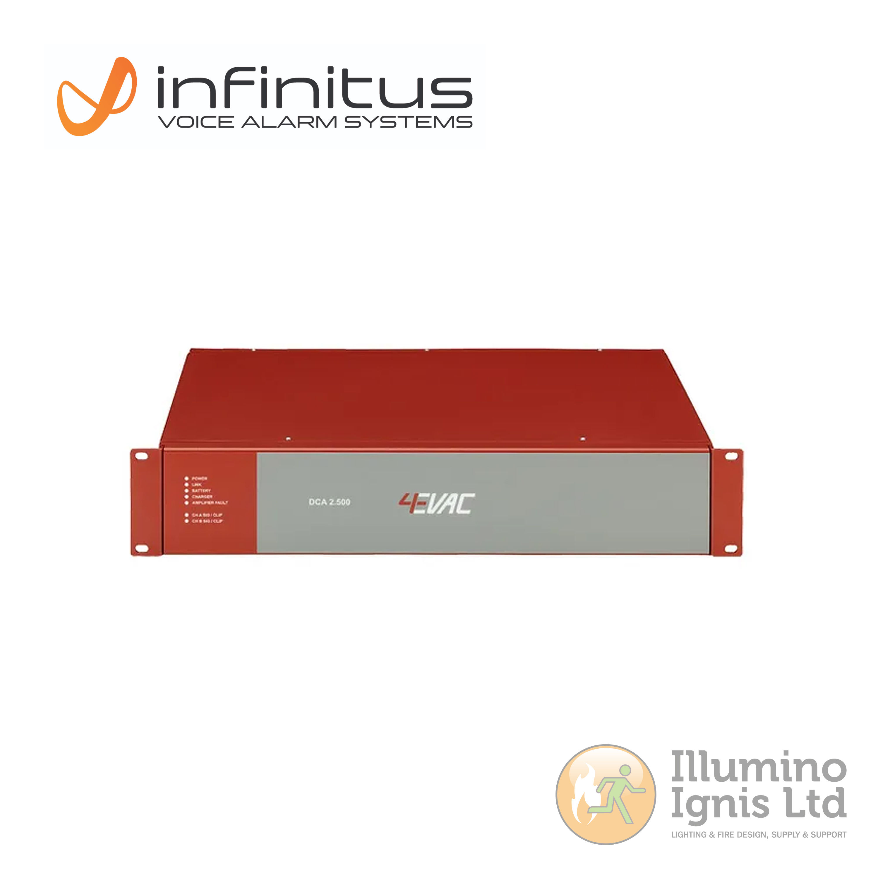 2x500 Watt D-Class Charger Amplifier - Direct Drive (Networked)